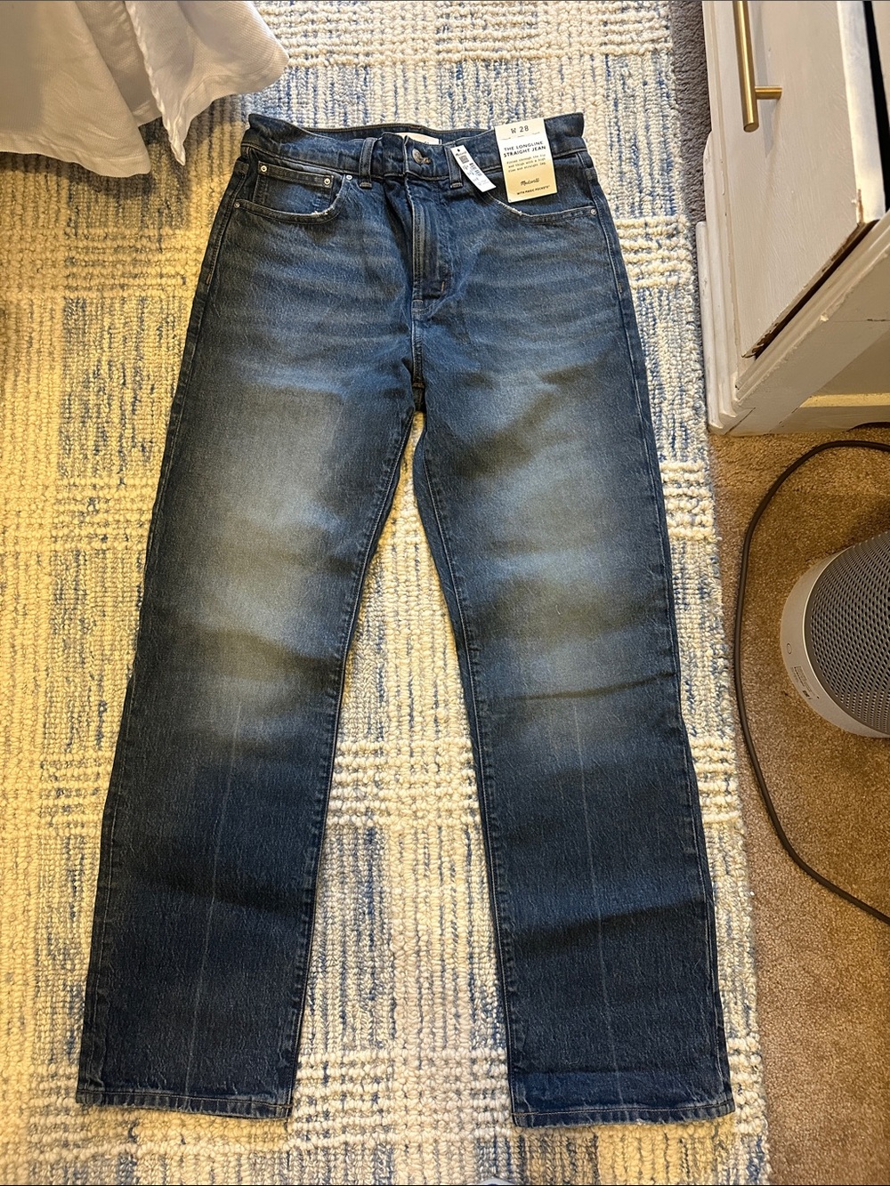 NWT Madewell Longline Straight Jean